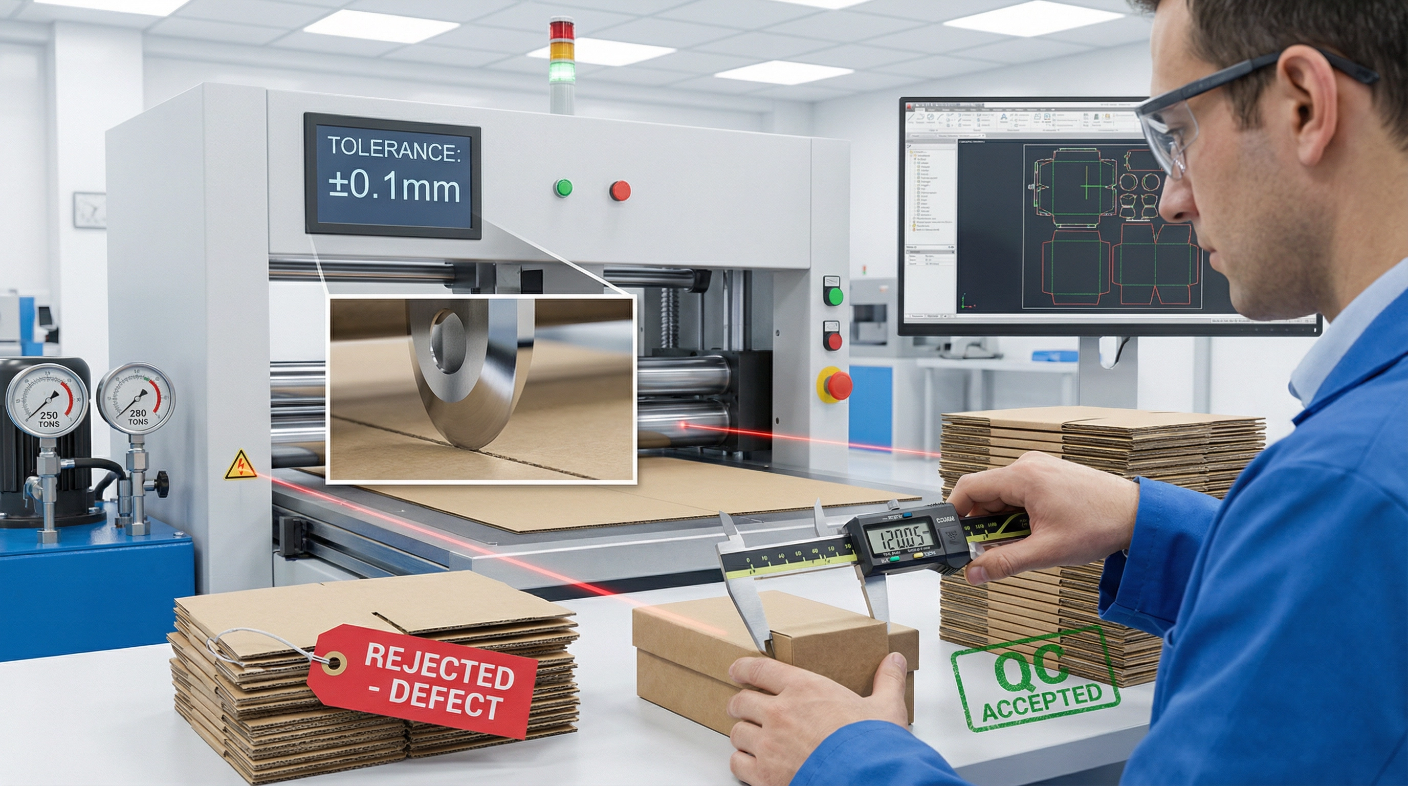 禮盒模切精度的控制與缺陷預防