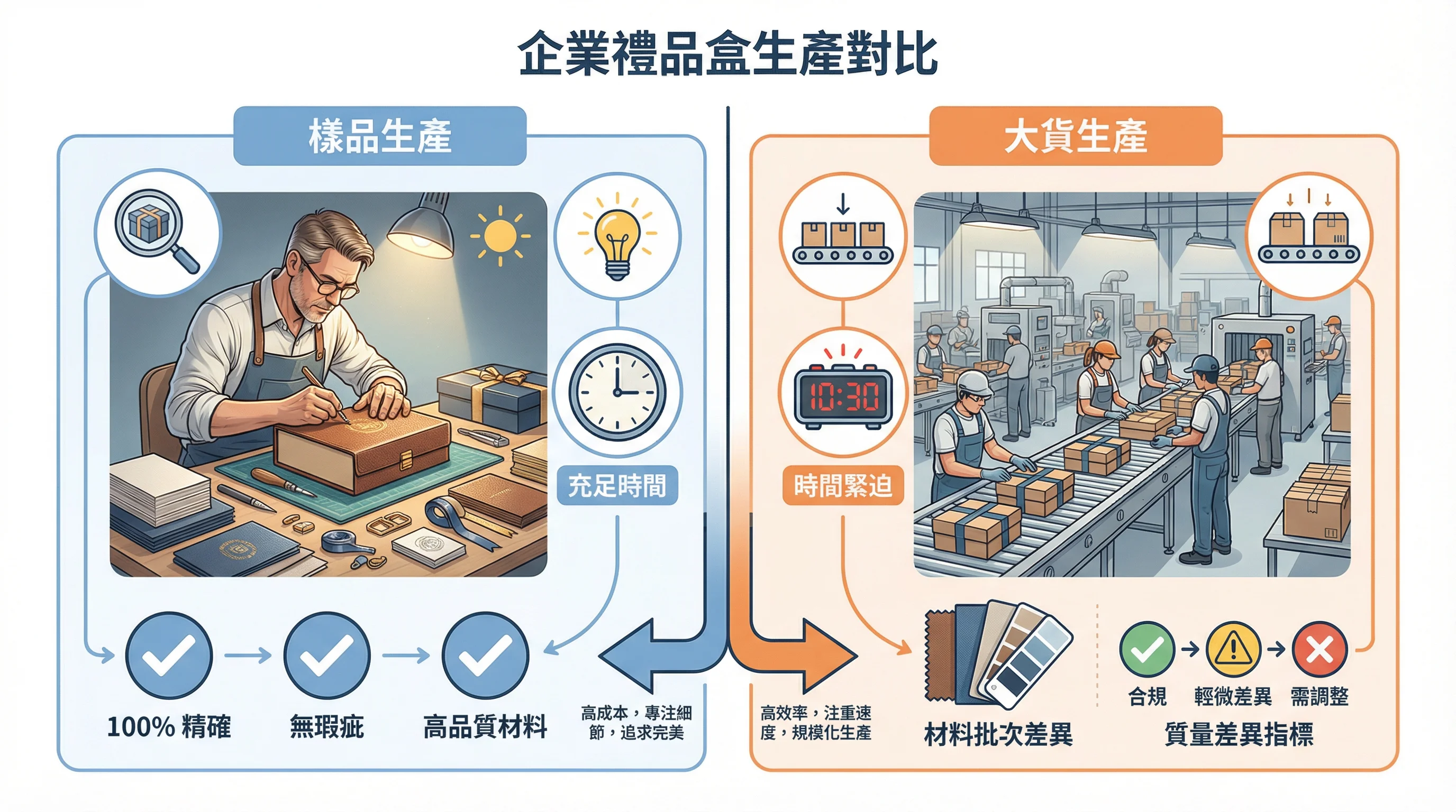 企業禮盒樣品確認階段的時間陷阱：為什麼「差不多就好」會導致交期延誤？