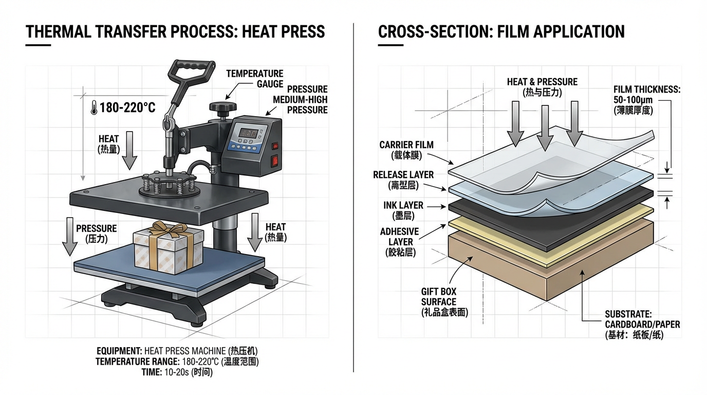 熱轉印技術在禮盒印刷的應用與參數控制